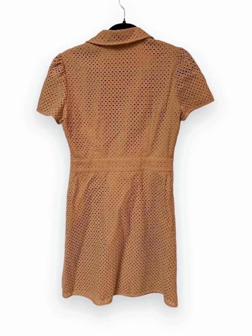 Draper James Eyelet ShirtDress in Tan Size 4 - Picture 2 of 5